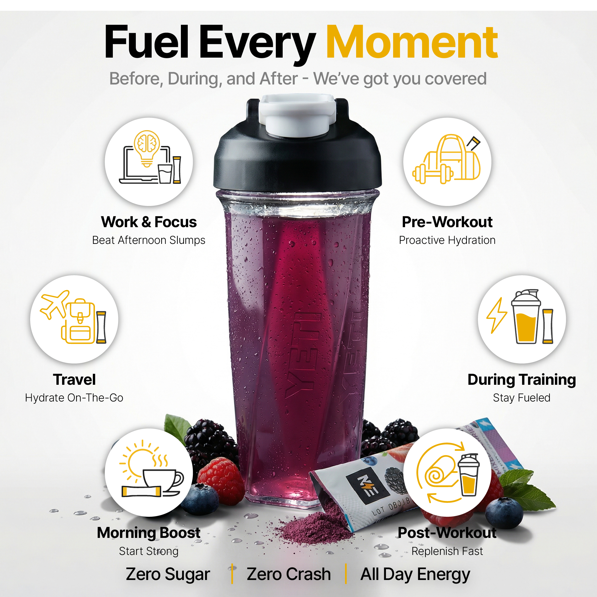 EN Hydration Drink Mix Mixed Berries – Electrolyte profile per serving #Flavor_Mixed Berries