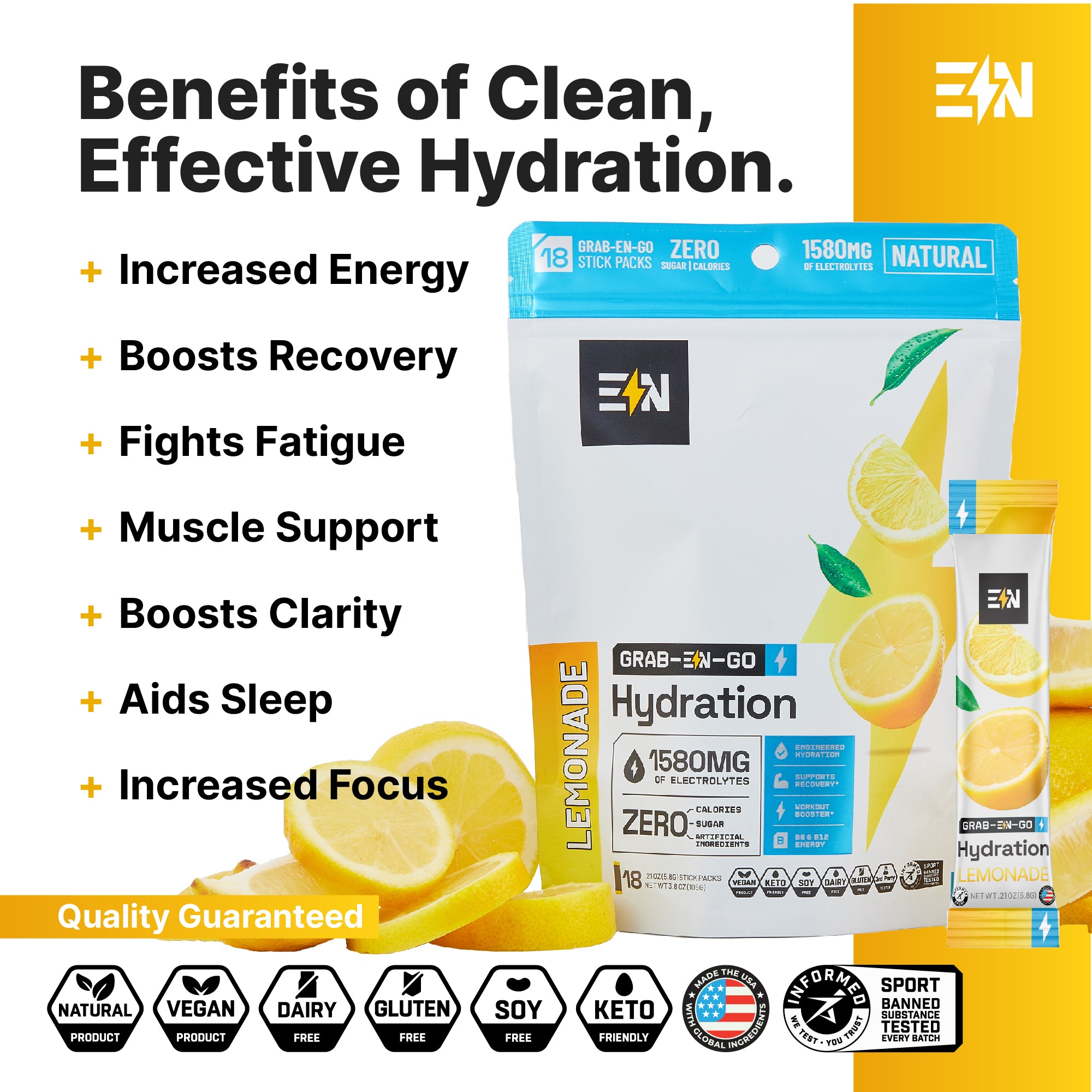 Hydration Drink Mix - Stick Packs