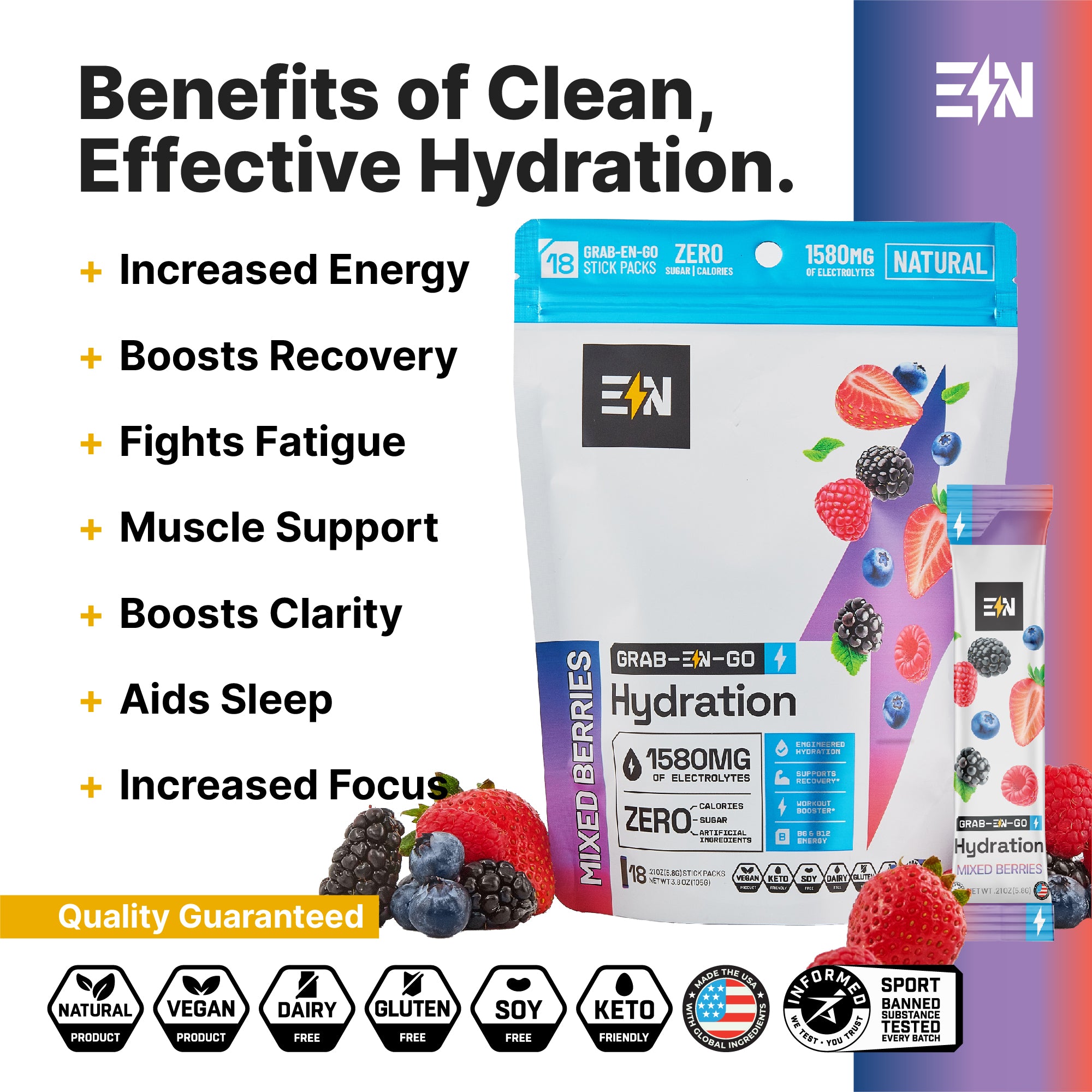 Hydration Drink Mix - Stick Packs
