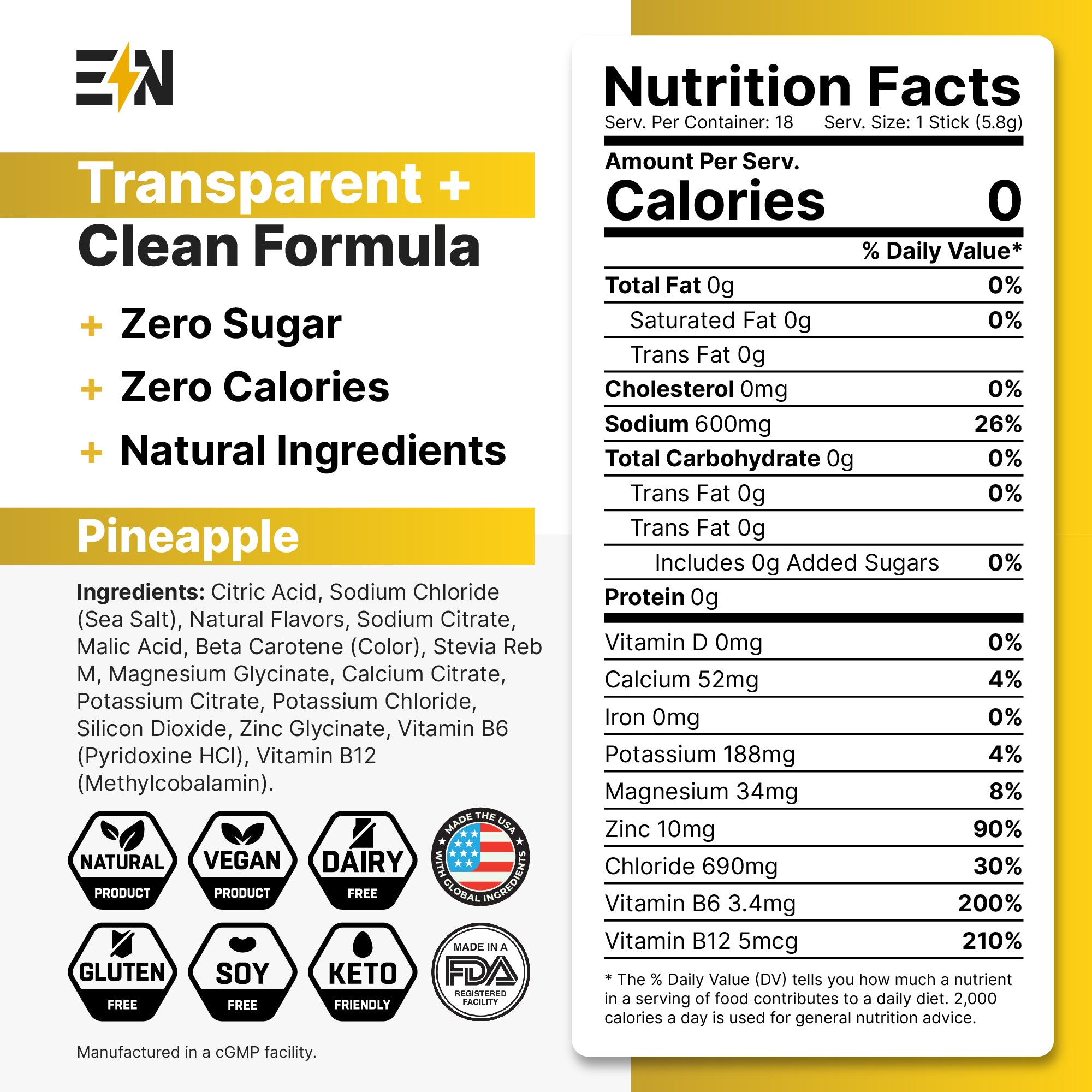 Hydration Drink Mix - Stick Packs