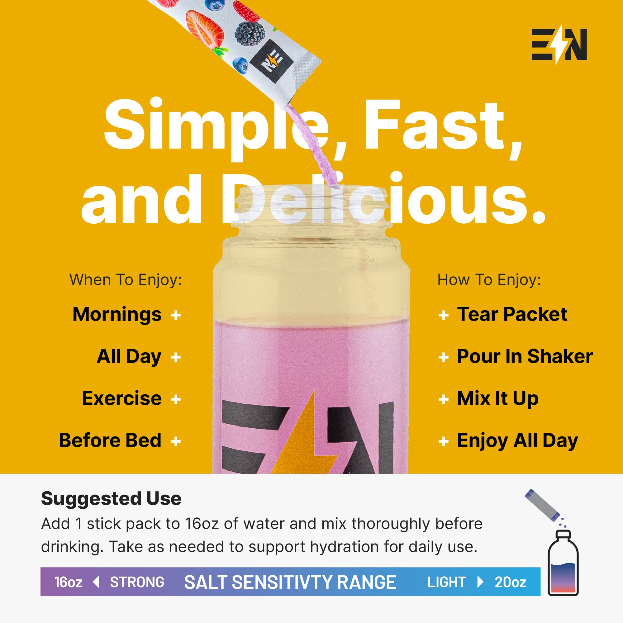 Hydration Drink Mix - Stick Packs