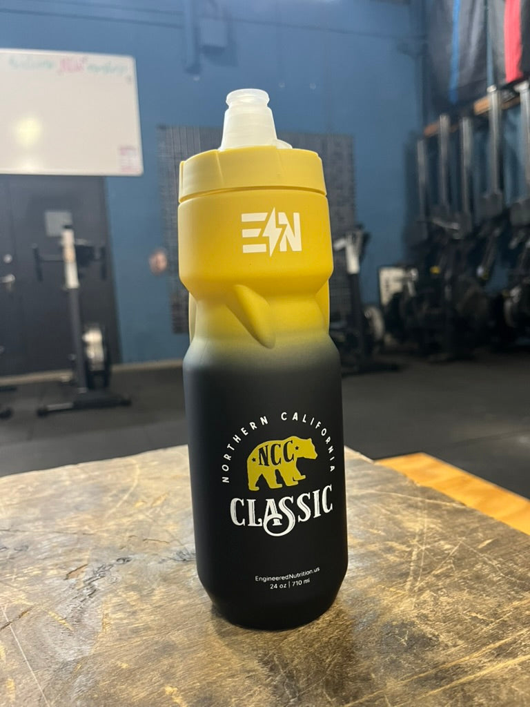 NorCal Classic 2026 16oz Squeeze Water Bottle — front, City of Trees Edition