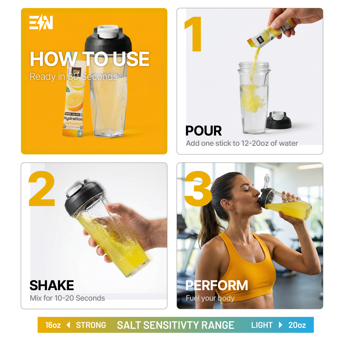EN Hydration Drink Mix – Premium hydration for CrossFit, HYROX, endurance athletes #Flavor_Lemonade